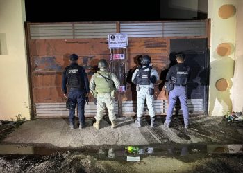 Ejecuta FGE cateo en Múgica; asegura un vehículo y 18 motores con reporte de robo