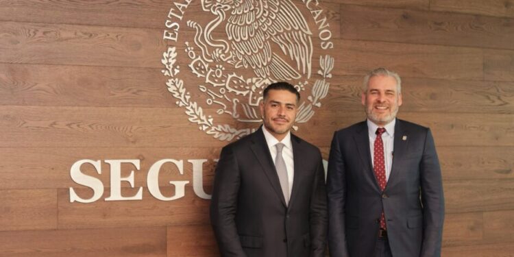 Bedolla y Harfuch coordinados para reforzar estrategias de seguridad