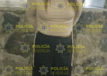 Policía Morelia detiene a dos por presunto robo en La Huerta