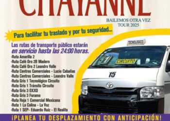 Transporte público ampliará servicio por concierto de Chayanne: Gladyz Butanda