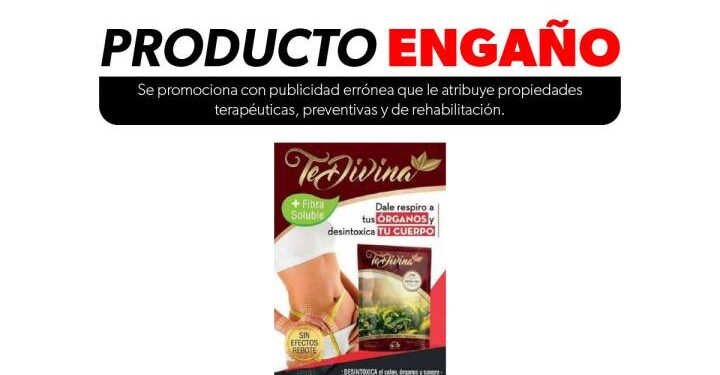 Alerta SSM sobre comercialización de Té Divina