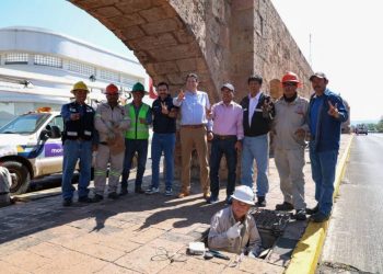 Acueducto de Morelia brillará más: Alfonso Martínez