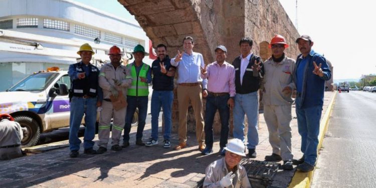 Acueducto de Morelia brillará más: Alfonso Martínez