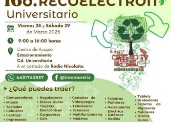Cuidemos el medio ambiente!, participa en el 16° Recoelectrón Universitario