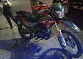 Policía Morelia recupera motocicleta con reporte de robo en la colonia Eduardo Ruiz