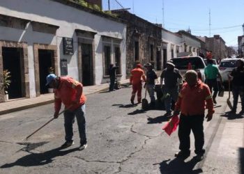 Gobierno de Morelia continúa mejoramiento de vialidades del Centro de la ciudad