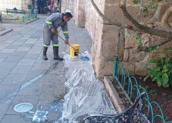 El Centro Histórico de Morelia, limpio y listo para la Semana Santa