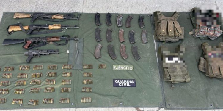 SSP y Defensa aseguran más de 350 cartuchos y cuatro fusiles en Buenavista