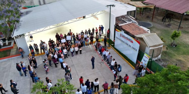 Eric Gaona entrega obras claves en Tarímbaro: rescatan unidad deportiva y transforman vialidad en Fracc.Galaxia