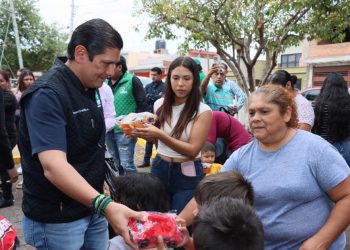 Con regalos y diversión, celebra el PVEM el Día de la Niñez en Morelia