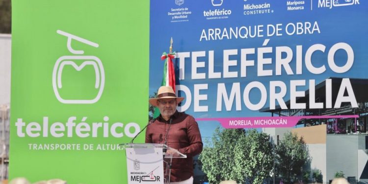 Arranca Bedolla construcción del teleférico de Morelia