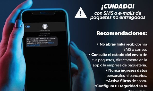 SSP lanza ciberalerta por fraudes de supuestos paquetes no entregados