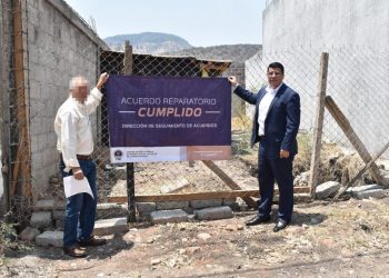 Celebra CMASC acuerdo reparatorio y restituye inmueble a su legítima propietaria en Charo