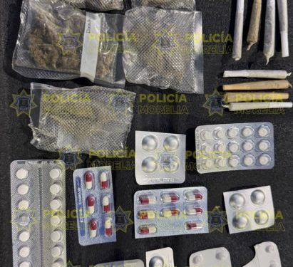 Detiene Policía Morelia a persona en posesión de narcóticos en Plaza San José
