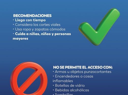 Gobierno de Morelia informa objetos prohibidos y recomendaciones para concierto de aniversario
