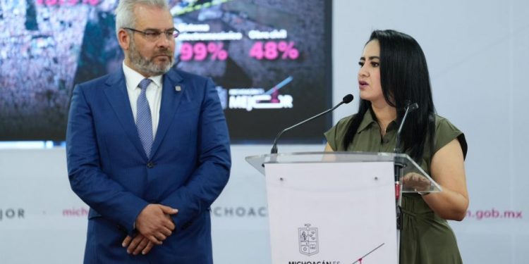 Teleférico de Uruapan registra avance del 84 %: Gladyz Butanda