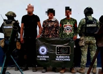 Tras enfrentamiento, fuerzas federales y estatales detienen a 3 criminales en Acahauto