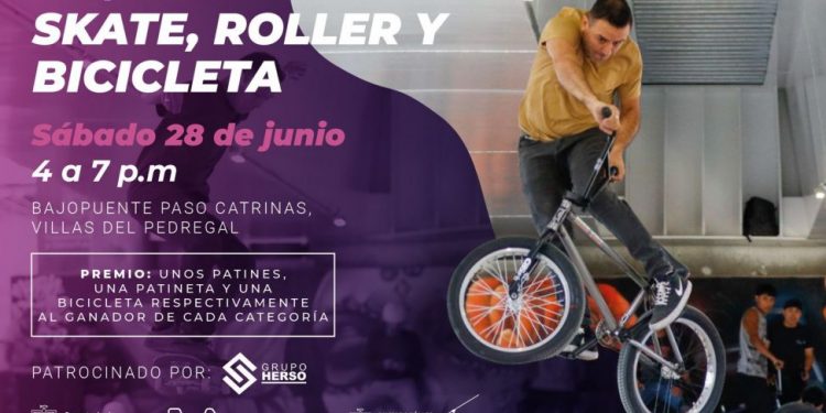 ¡Adrenalina en Paso Catrinas! SCOP te reta a la gran competencia de skate, roller y bici