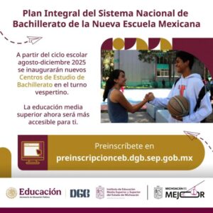Secundarias reconvertidas en prepas abren preinscripciones: Iemsysem-Morelia Informativo1