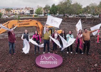 Construcción de parque en macroglorieta de Villas del Pedregal: Gobierno del Estado-Morelia Informativo