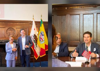 Alfonso Martínez y Kate Bass alcaldesa de Los Ángeles, California-Morelia Informativo