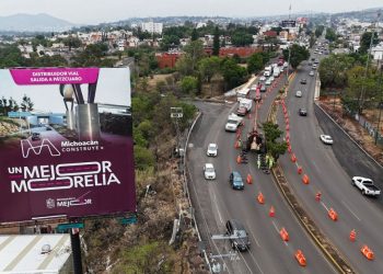 Avanza distribuidor de salida a Pátzcuaro sin cierres vehiculares: SCOP