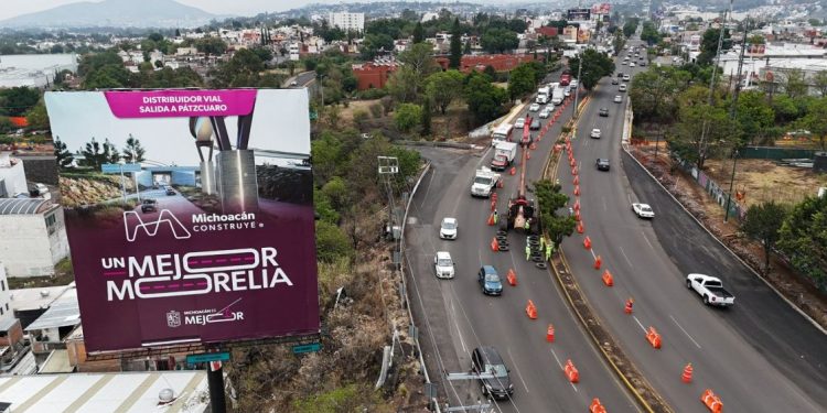 Avanza distribuidor de salida a Pátzcuaro sin cierres vehiculares: SCOP