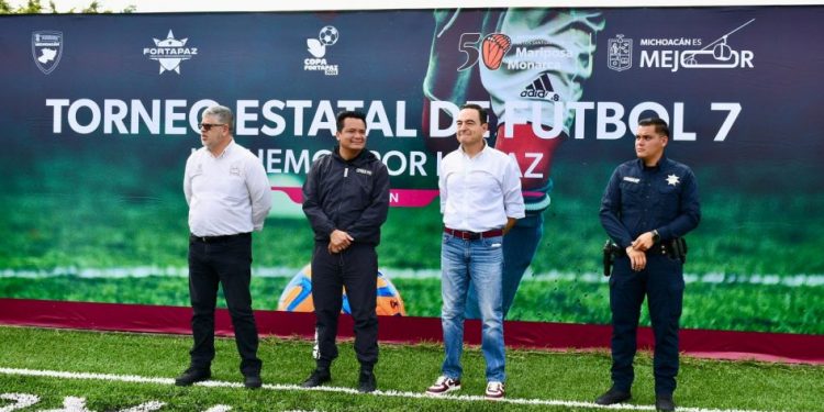 Michoacán recupera espacios públicos con torneo de fútbol: SESESP