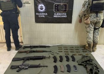 Aseguradas cuatro armas largas y tres vehículos, uno con blindaje, en Apatzingán: SSP