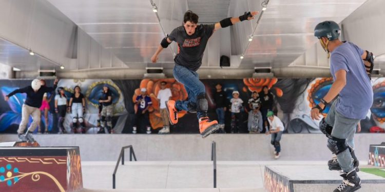 Bajopuente del Paso Catrinas da vida a la cultura urbana con su skatepark