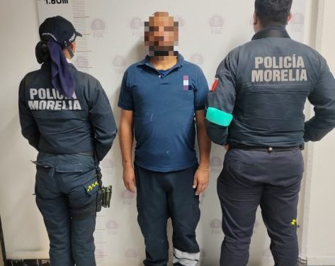 Policía Morelia detiene a sujeto por allanamiento de vivienda en Bosque Monarca