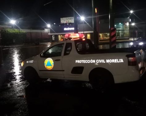 Gobierno de Morelia activa protocolos preventivos durante tormenta nocturna