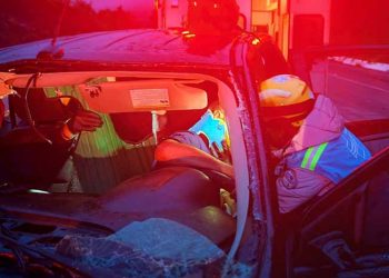 Choque en autopista Siglo XXI, deja saldo de una persona lesionada