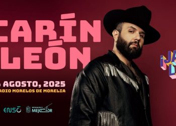 Anuncia Bedolla concierto de Carín León en Morelia