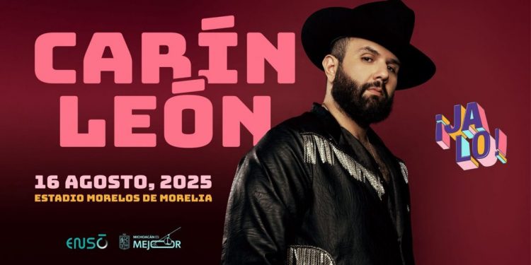 Anuncia Bedolla concierto de Carín León en Morelia