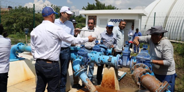 Gobierno de Alfonso Martínez garantiza abasto de agua en Villa Magna con nueva línea de conducción