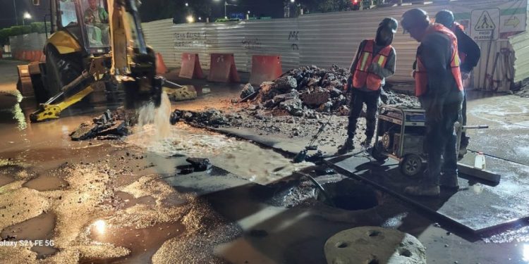 Reparo de afección en la zona del Obelisco a Lázaro Cárdenas: OOAPAS-Morelia Informativo