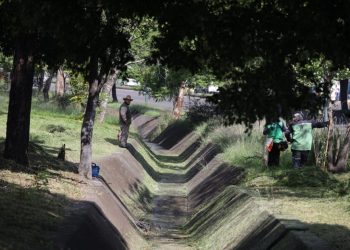 Brigadas del Gobierno de Morelia intervienen Libramiento Paseo de la República