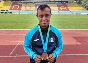 Moreliano Hiram Abif López gana bronce en el Abierto Europeo de Atletismo en Praga