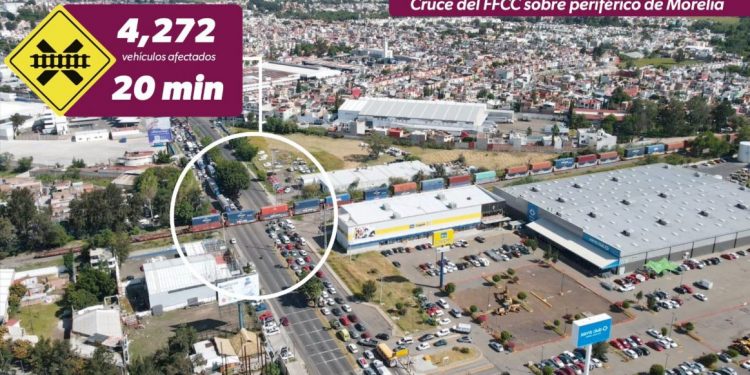 ¡Adiós al tráfico por el tren! Inicia construcción del Paso Independencia: Bedolla