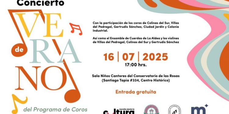 SeCultura Morelia invita al Concierto de Verano del Programa de Coros y Orquestas Infantiles
