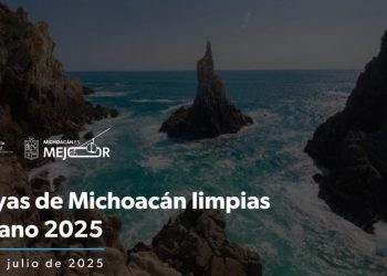 Playas michoacanas, limpias y aptas para vacacionar: Bedolla