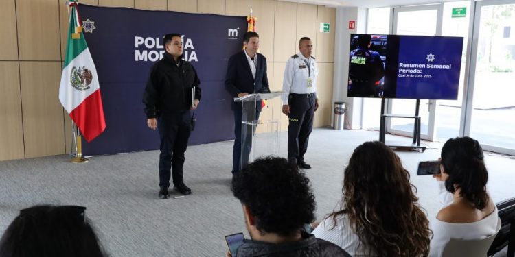 Presenta Alfonso Martínez resultados de la Policía Morelia en construcción de la paz