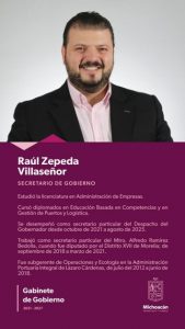 Raul Zepeda Nuevo Secretario de Gobierno: Bedolla-Morelia Informativo