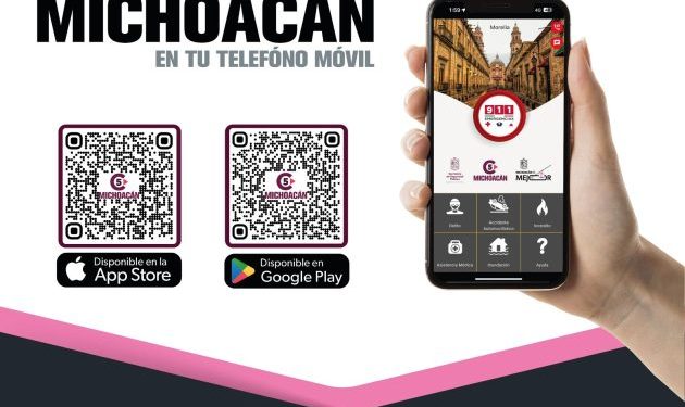 Gobierno de Michoacán lanza nueva app 911, multilingüe y accesible para todos
