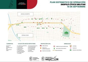 Conoce los 20 accesos con arcos detectores que habrá para el desfile del 16 de septiembre en Morelia