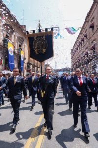 La rectora Yarabí Ávila encabezó el contingente de cerca de 800 universitarios que con orgullo y firmeza entonaron el “Pís, pás”-Morelia Informativo