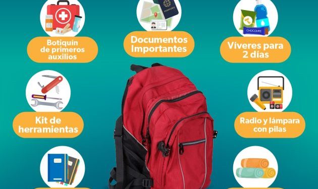 Participa en el Simulacro Nacional, prepara tu mochila de emergencia: SSM