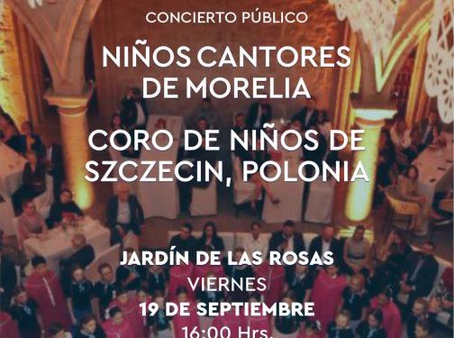 Niños Cantores de Morelia y Coro Infantil de Polonia darán concierto público gratuito