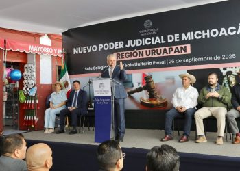 Justicia más cerca de la gente; pone Bedolla en marcha salas regionales judiciales en Uruapan